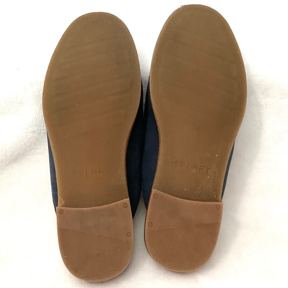 Navy Sperry Seaport Levy Tassel Mule Slides Round Toe Loafer Size 6 - Picture 10 of 15